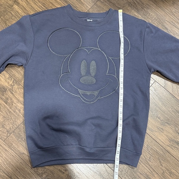 Disney Mickey Mouse Slate Gray Crewneck Sweater EUC - Picture 8 of 9